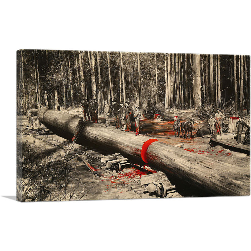 «Bloody Trees» par Banksy, reproduction d'art sur toile tendue, H 26 po x l 40 po x 1,5 po