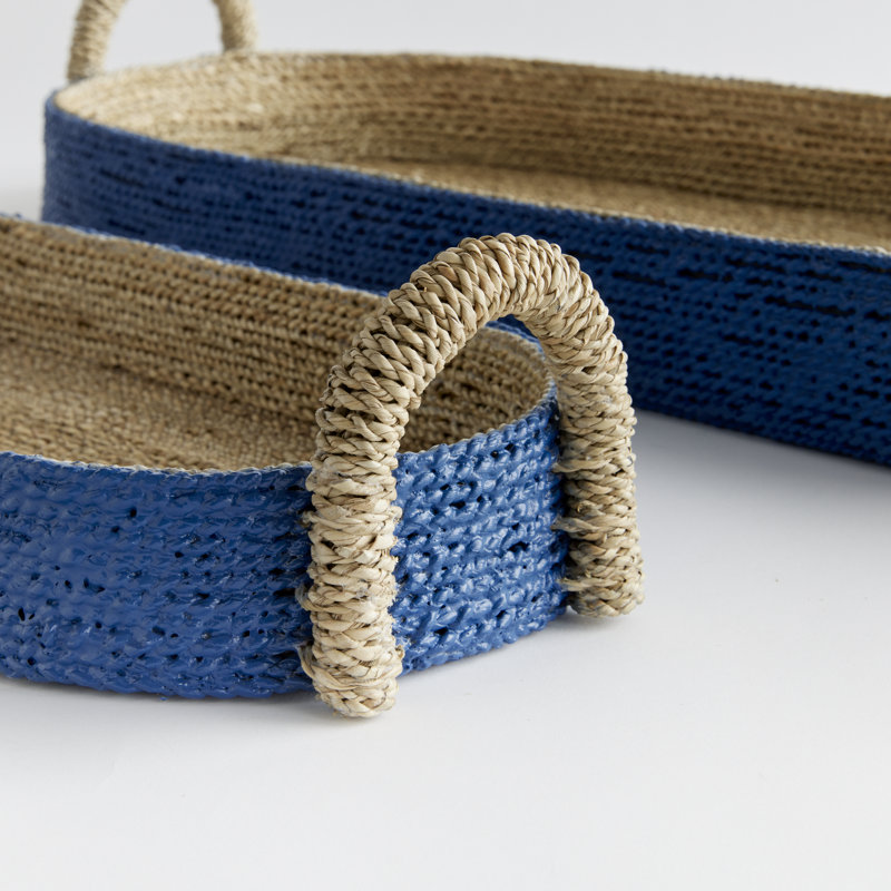 Tiana Seagrass Baskets, Long Oval
