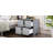 Nightstand With Metal Foot, Mirrored Bedside Table With 2 Drawers-1905470177
