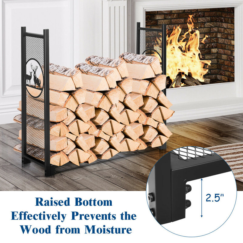 Shaffer 50'' W Metal Log Rack