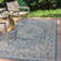 Moten Medallion Textured Weave Navy/Gray Indoor/Outdoor Rug