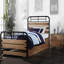Charmante table de chevet rustique avec deux tiroirs pour rehausser la chambre à coucher