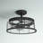 Leyden Glass Semi Flush Mount