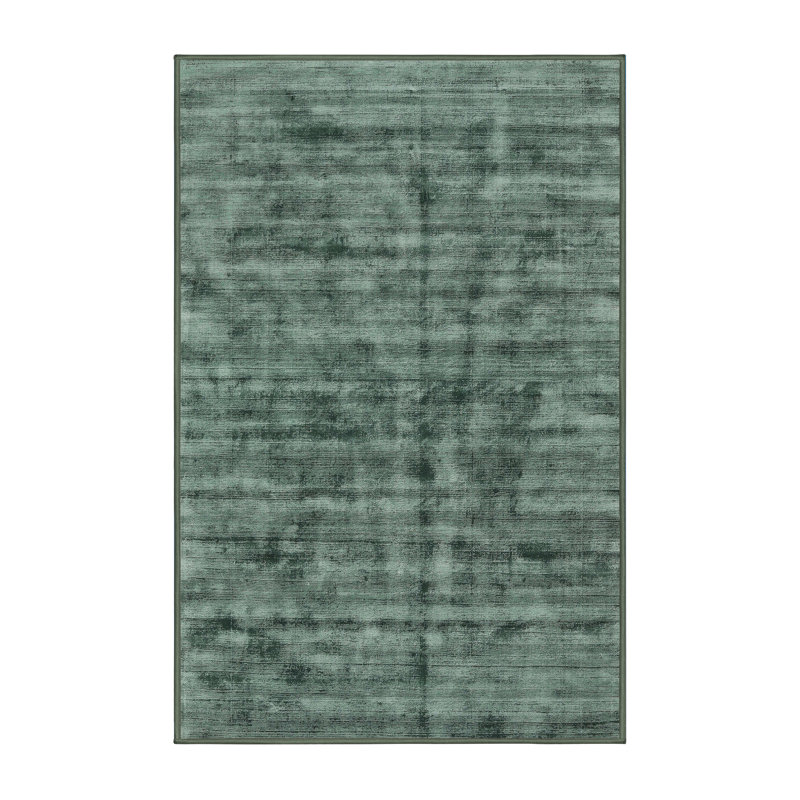 Tapis contemporain vert mer, Rectangle 6 pi x 9 pi