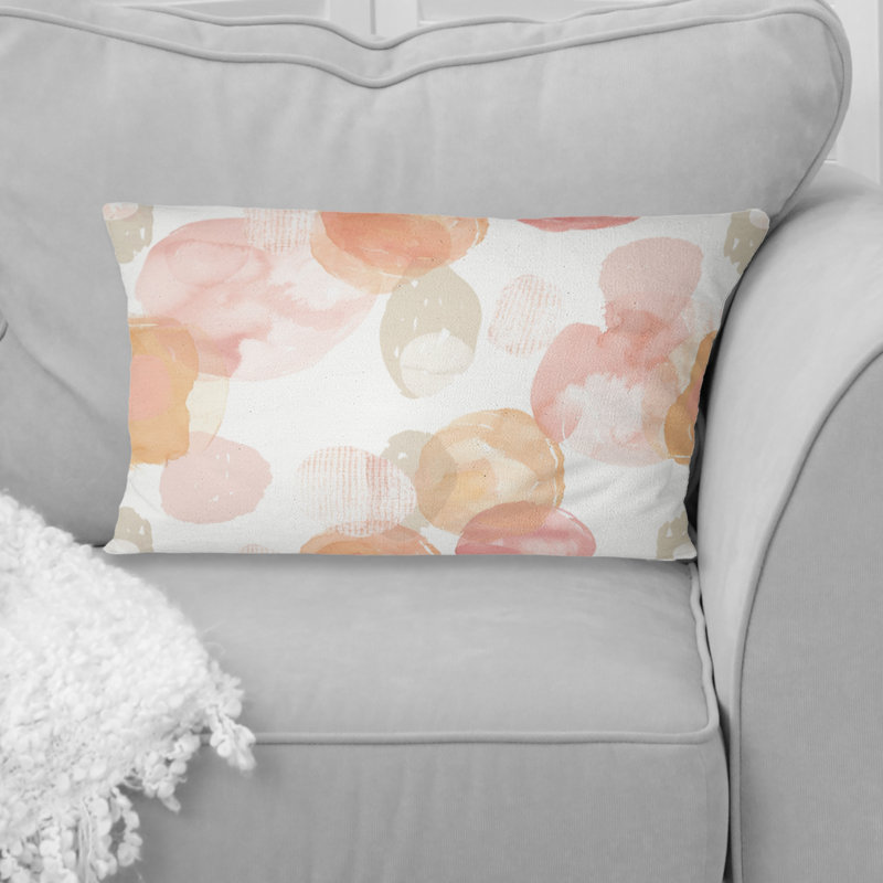 Orange Beige Boho - Boho Lumbar Pillow