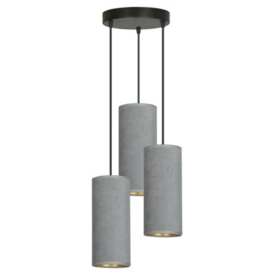 Ealidh 3 - Light Steel Cluster Pendant