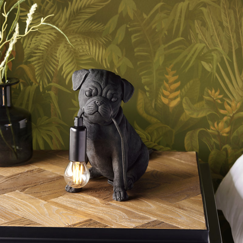 Cason Resin Novelty Lamp, Black