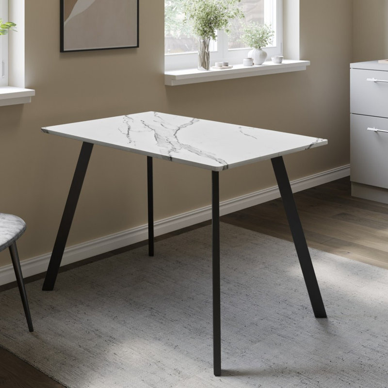 Metal Base Dining Table
