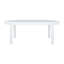 Table basse d'extérieur moderne avec plateau en verre trempé