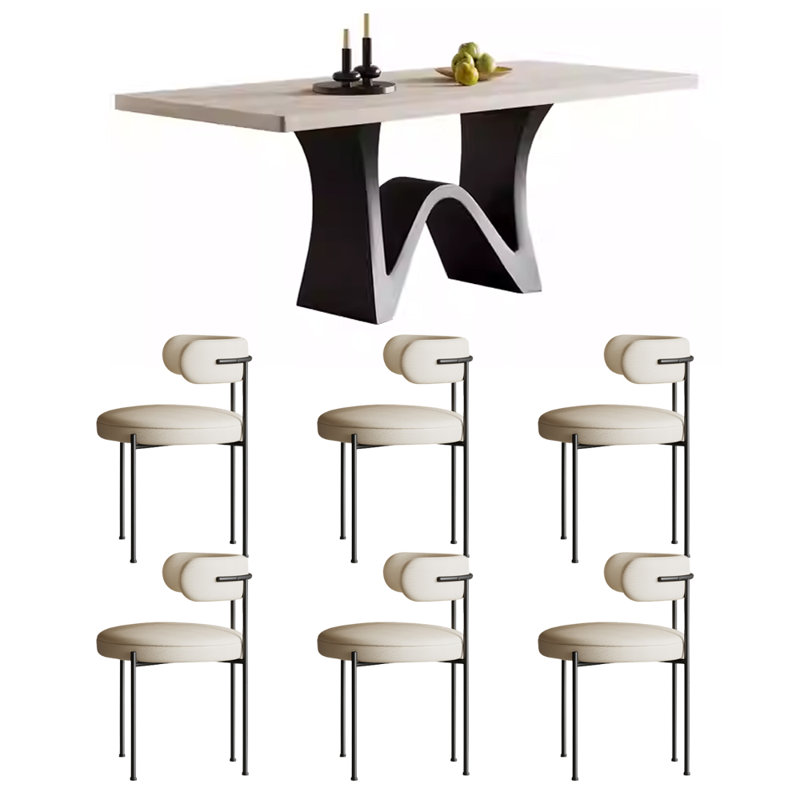 Table rectangulaire Modern, H 30,7 po x L 55,11 po x l 31,49 po
