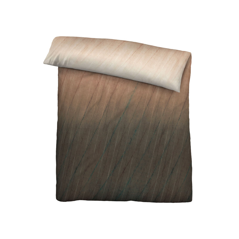 Biberna Feinbiber Bettwäsche 0006731 FARBVERLAUF Cotton Striped Duvet Cover with Pillow Shams Included
