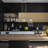 Yeet 3 - Light Brushed Nickel Kitchen Island Pendant