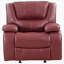 Fauteuil inclinable et oscillant rouge Elodie
