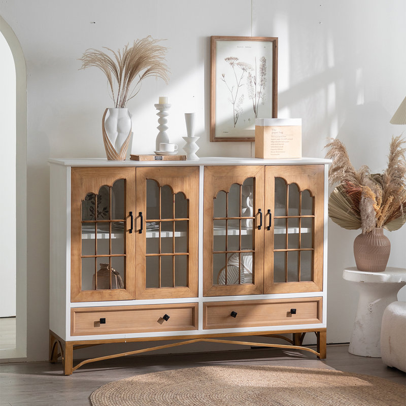 Buffet en bois manufacturé Burlywood