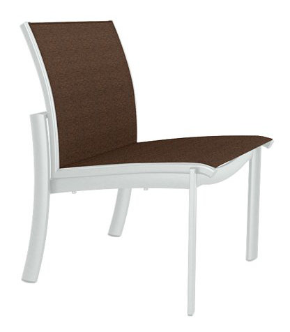 Kor Outdoor Dining Side Chair, Snow, Rincon