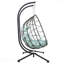 Fauteuil à œufs pour 2 personnes avec support Balancelle d'extérieur pour l'extérieur-714468235