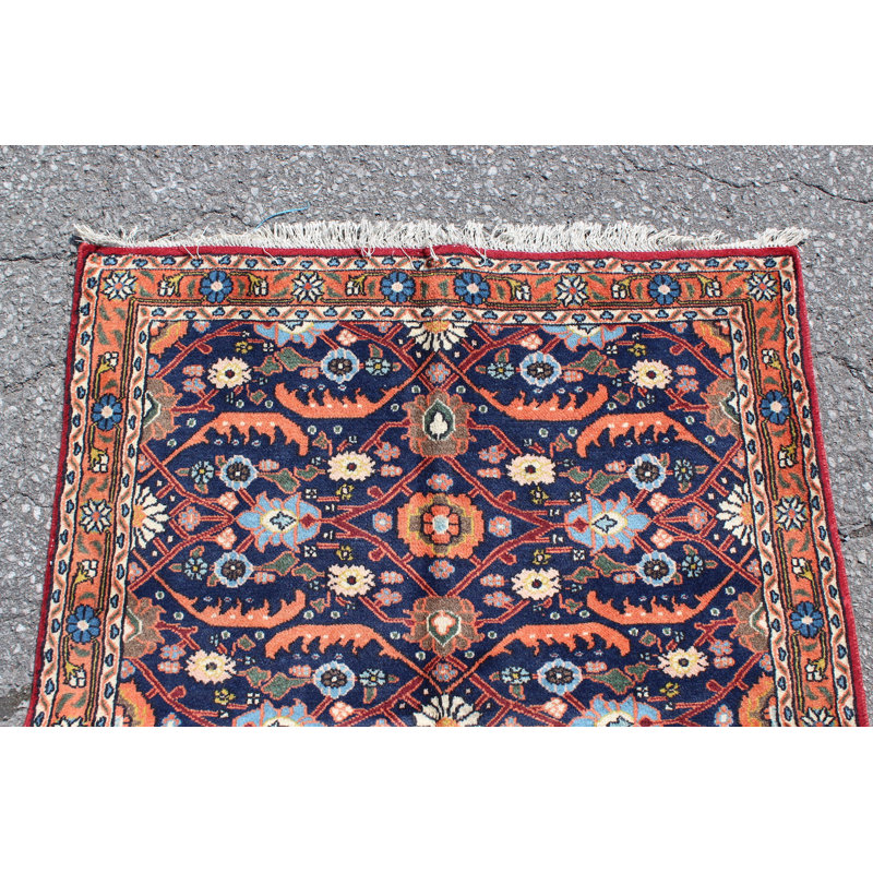 Tapis tribal bleu marine 3X5