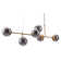 Lorette 6 - Light Dimmable Sputnik Sphere Chandelier