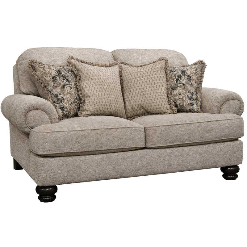 Causeuse traditionnelle en chenille Tobia