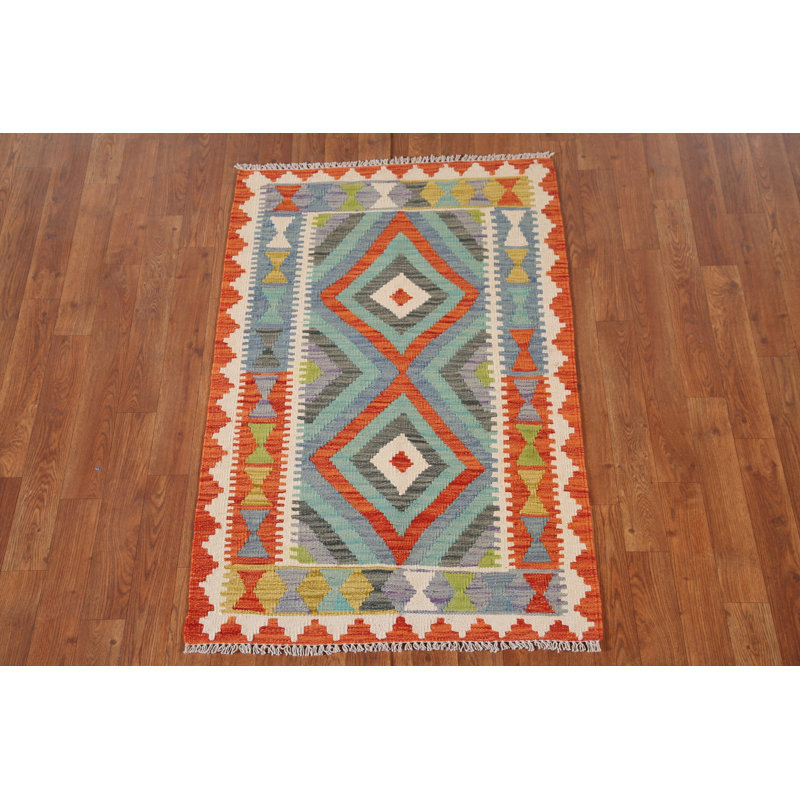 South Western Kilim Oriental Accent Rug 3x4