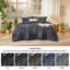 Ensemble d'édredon pour lit simple capitonné Boho - ensemble de literie 2 pièces gris foncé foncé avec broderie, douceur toutes saisons pour chambres douillettes et cadeaux bohème-chic-105490879-105490889