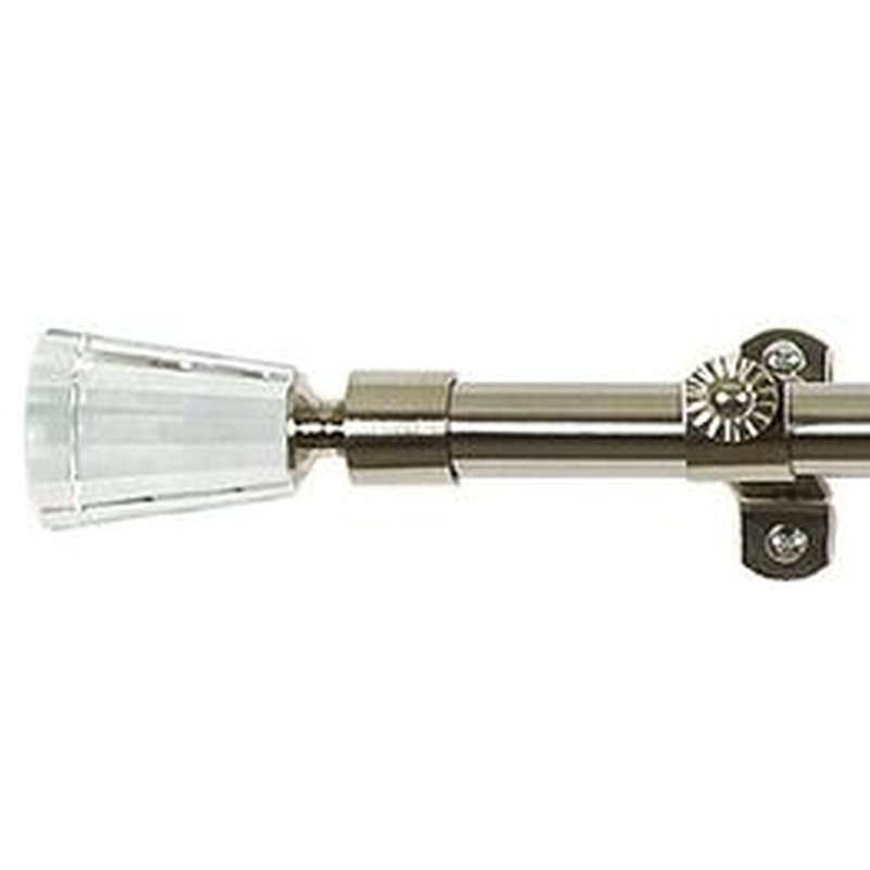 Crutcher Single Curtain Rod, 1" H x 48" W x 1" D