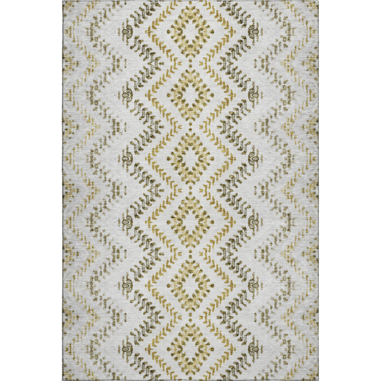 Premium Machine Washable Prisco Taupe Rug