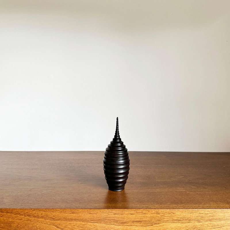 Ebony Wood Collection Wood Jar