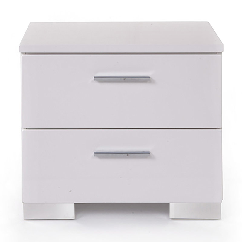 Table de chevet blanche 2