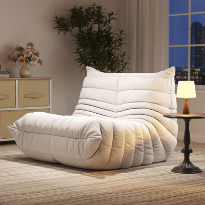 Canapé de fauteuil à billes de 38 po de largeur, sans assemblage, parfait pour la chambre à coucher, le bureau ou le salon