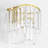 1-Light crystal Gold wall sconce for Bathrooms