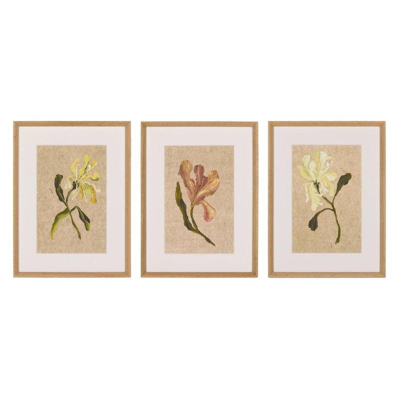 Blooms I Triptych By Brittney Shulz