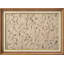 Lignes noires sur fond beige abstrait - impression d'art encadrée sur papier-1238368196-1238368198