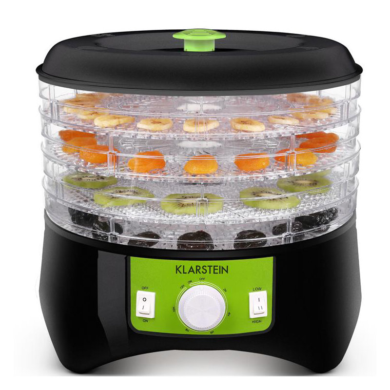 Klarstein 400W Food Dehydrator, Black/Green