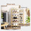 Range-chaussures empilable en bambou 18 paires