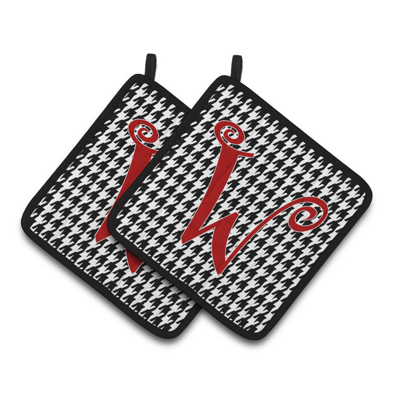 Cuisinier poignée Houndstooth, W