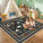 Area Rugs Floral Washable Rugs  Soft Living Room Area Rugs Boho Bedroom Rug, Non Slip Ultra Thin Soft Botanical Floor Carpet for Dining Room Home Office Farmhouse,-996048342