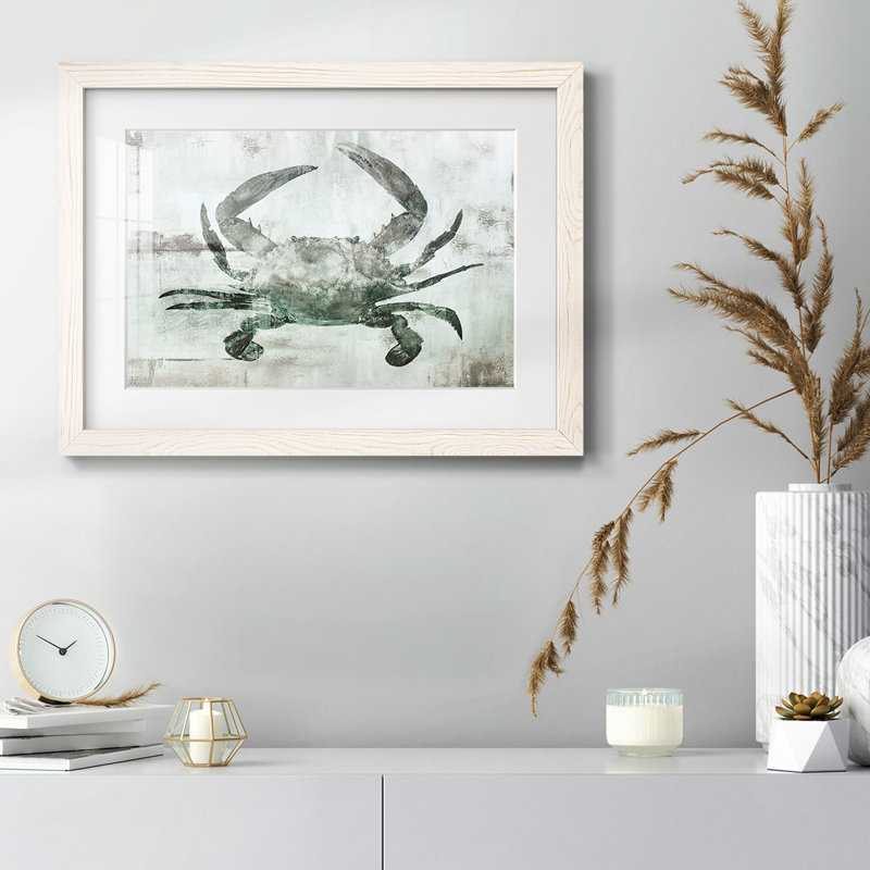 Neutre crabe I - impression d'un seul cadre photo, Blanc, H 28 po x l 42 po