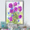 Fleurs mauves en fleurs - Art mural traditionnel sur toile