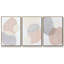 Pastel Shifting Spheres I, ensemble de 3 toiles encadrées sur toile-97709483-97709484