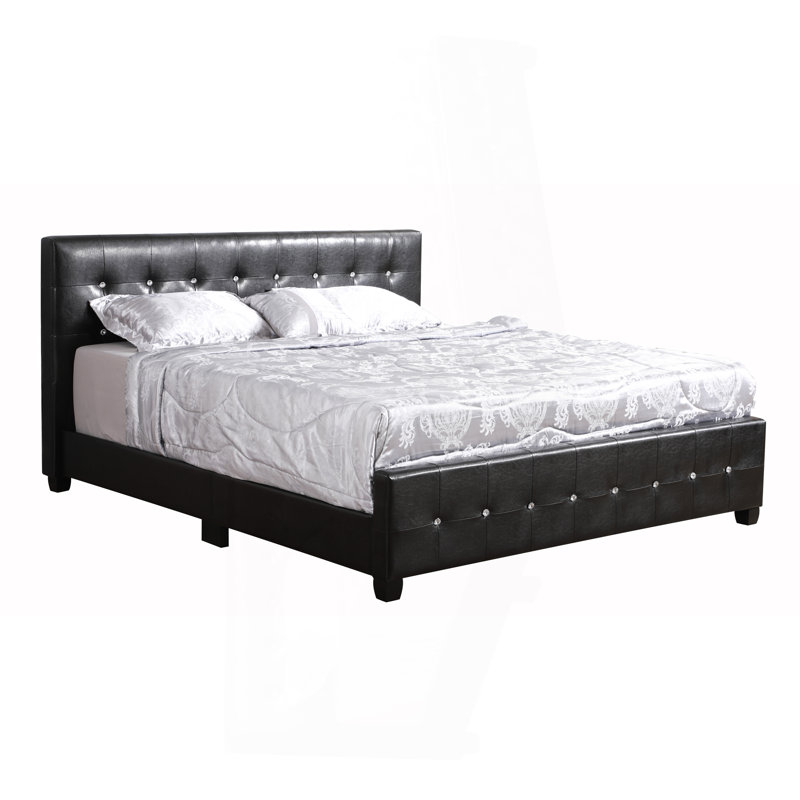 Lit double transitionnel noir pour espaces modernes