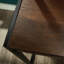 Bureau avec rehausse, finition brune