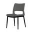 Chaises de salle à manger grises en cuir gris pour 2 personnes: Structure, tendance pour les tables et les salons