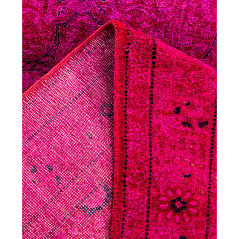 Overdyed One-of-a-Kind 2' 6" X 16' 1" Hand Knotted Area Rug