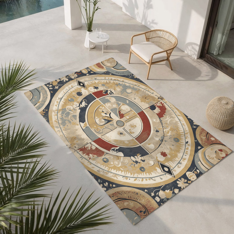 Tapis intérieur et extérieur Snappy Flicker, Rectangle 1'6" x 2'6"