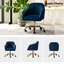 Chaise de travail en velours Adan-851133856