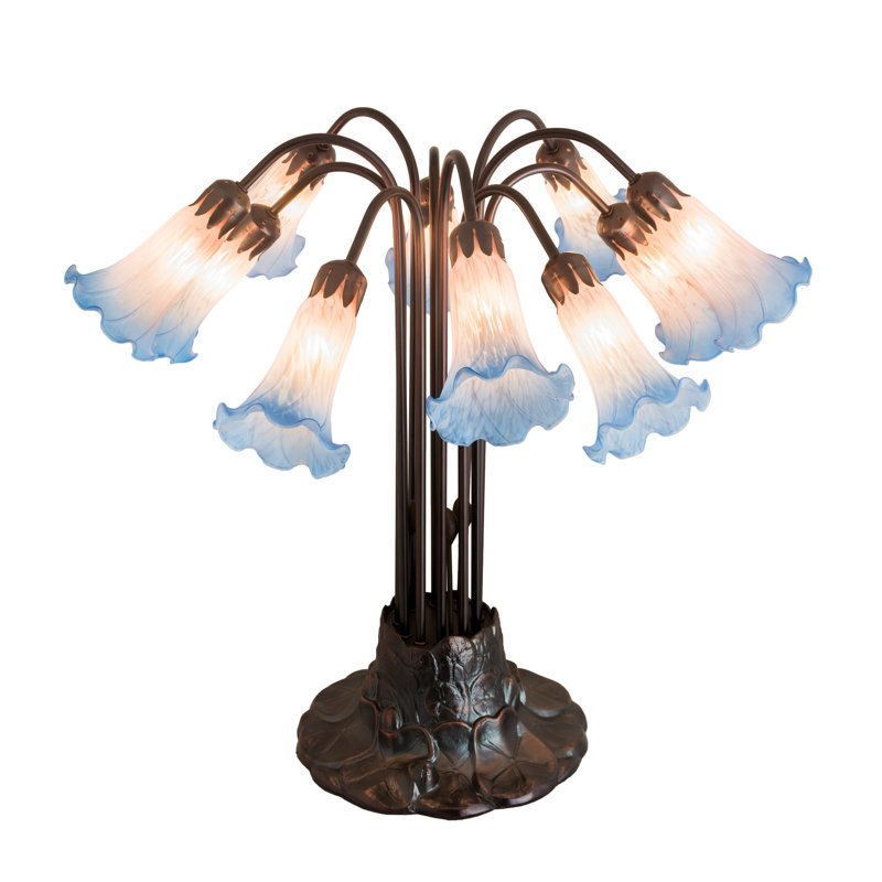 Meyda Tiffany & Stained Glass Table Lamp, Pink