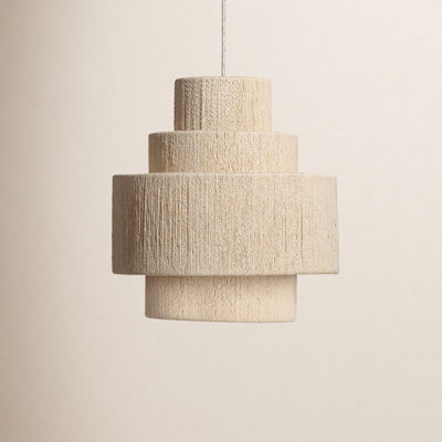 Uptown Single Light Cotton Dimmable Pendant