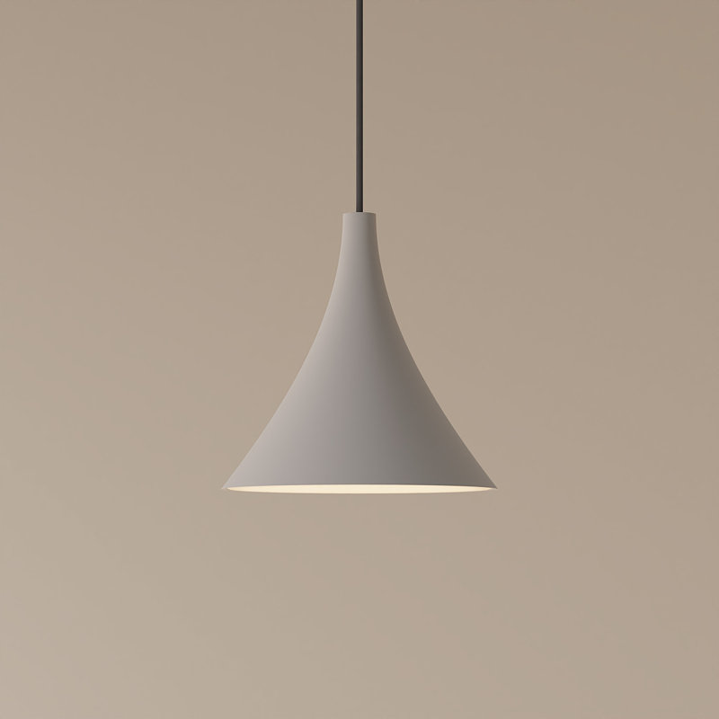 Gota Pendant Light, Stone, Black, 20" H x 9.84" W x 9.84" D