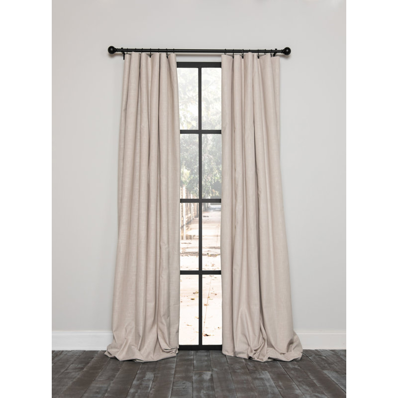 Beldon Blackout Curtain Single Panel, 54" x 63", Beige